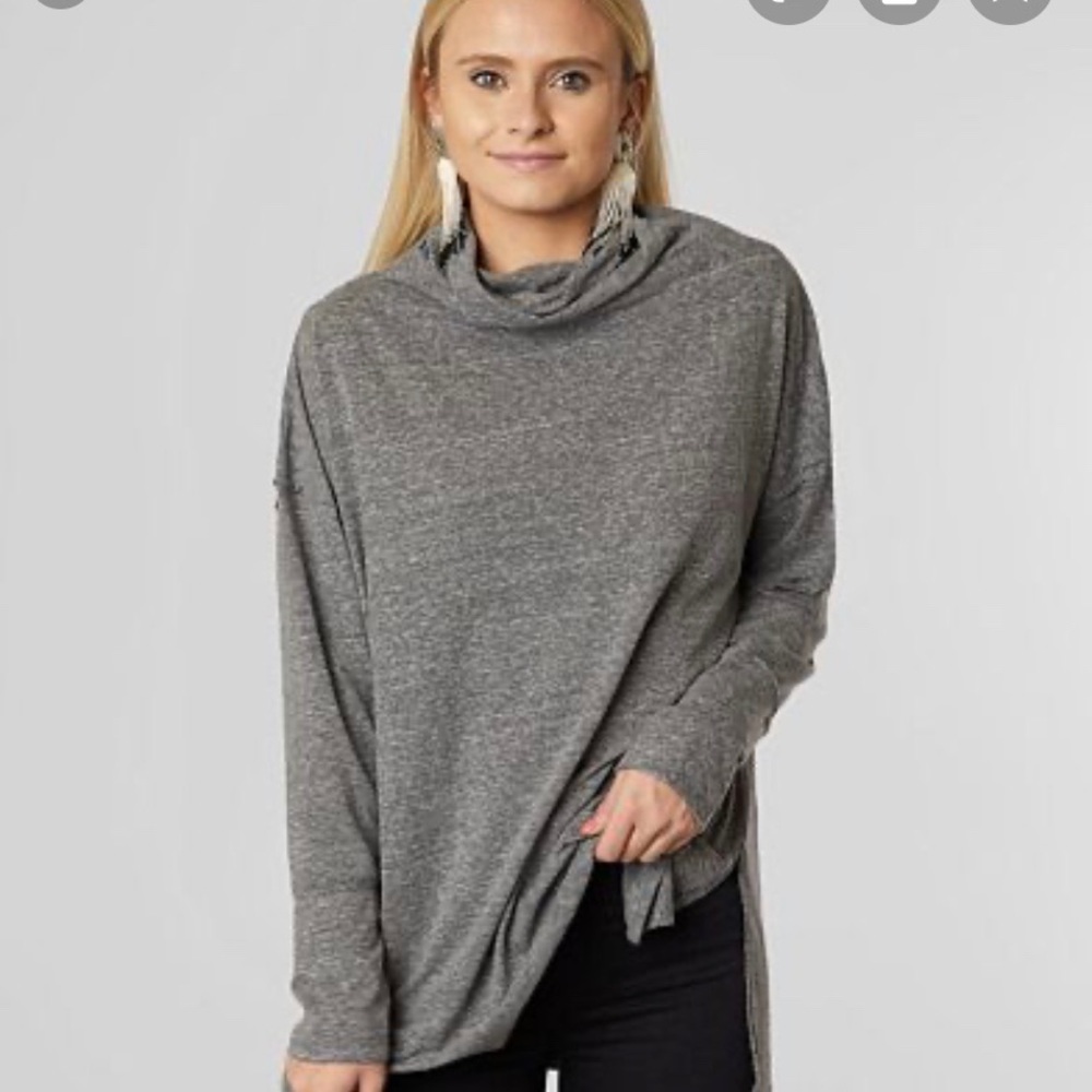 NWT Free People Bella Vista Thermal Tunic Grey